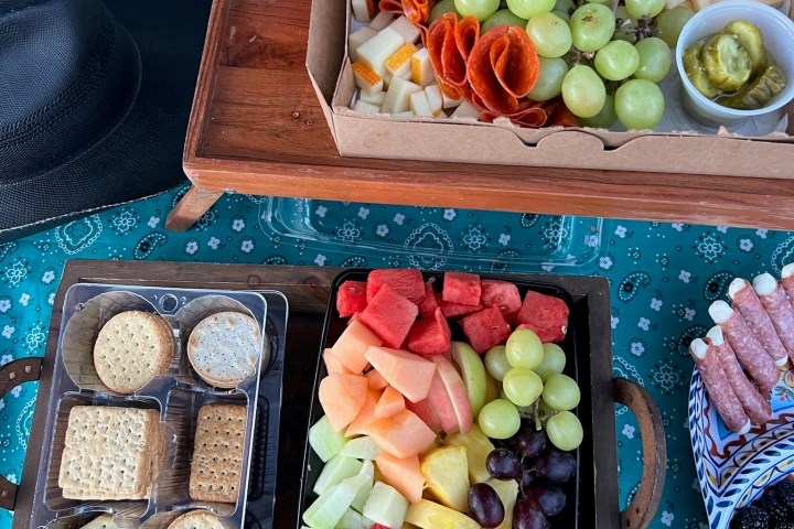 a box filled with different types of food