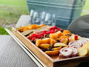 a table full of food